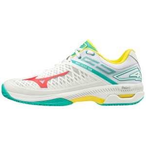 Mizuno Wave Exceed Tour 4 CC Erkek Tenis Ayakkabısı Beyaz/Yeşil (Tr.PMW)